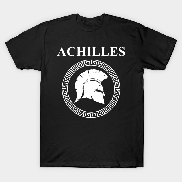 Achilles Ancient Greek Warrior T-Shirt by AgemaApparel